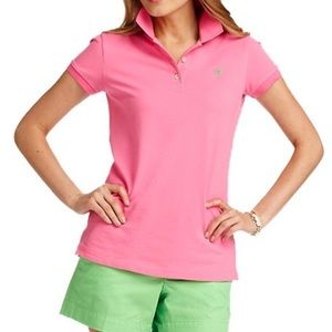 Lilly Pulitzer Resort Pink Polo Shirt